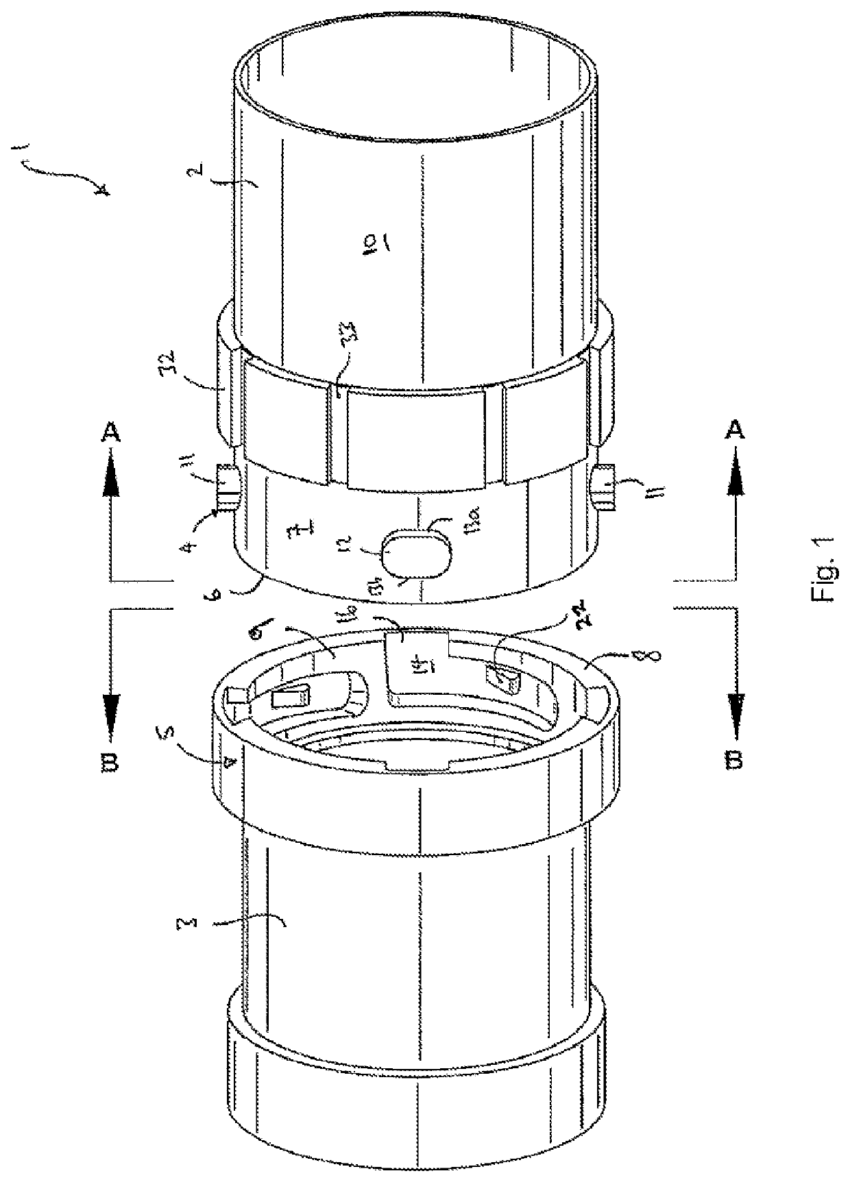 System and method of releasably connecting pipe sections