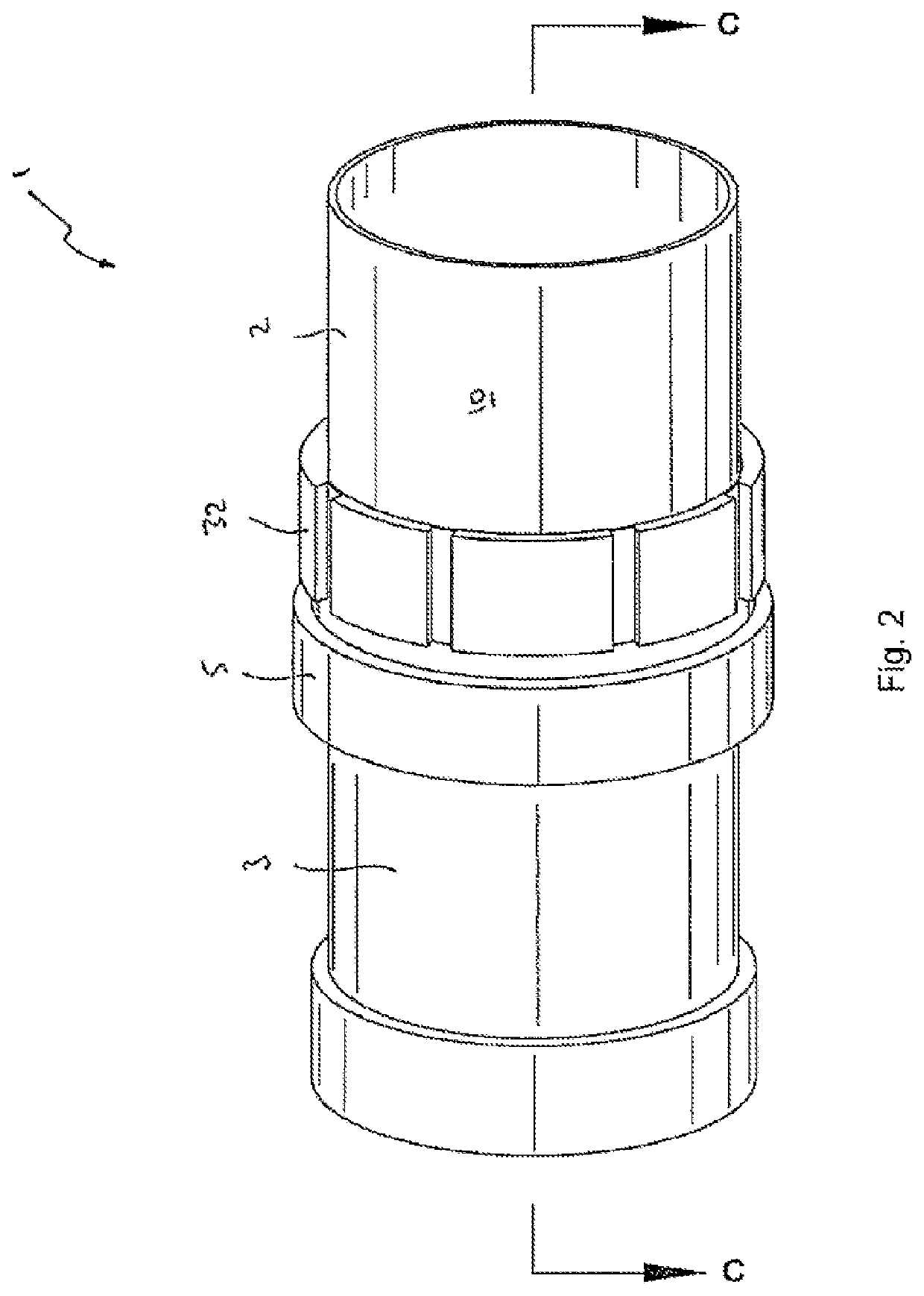 System and method of releasably connecting pipe sections