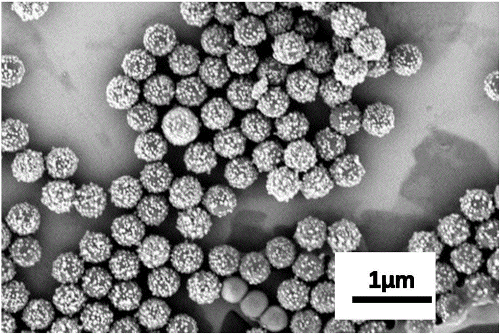 Strawberry-shaped super-hydrophobic composite microsphere and application thereof