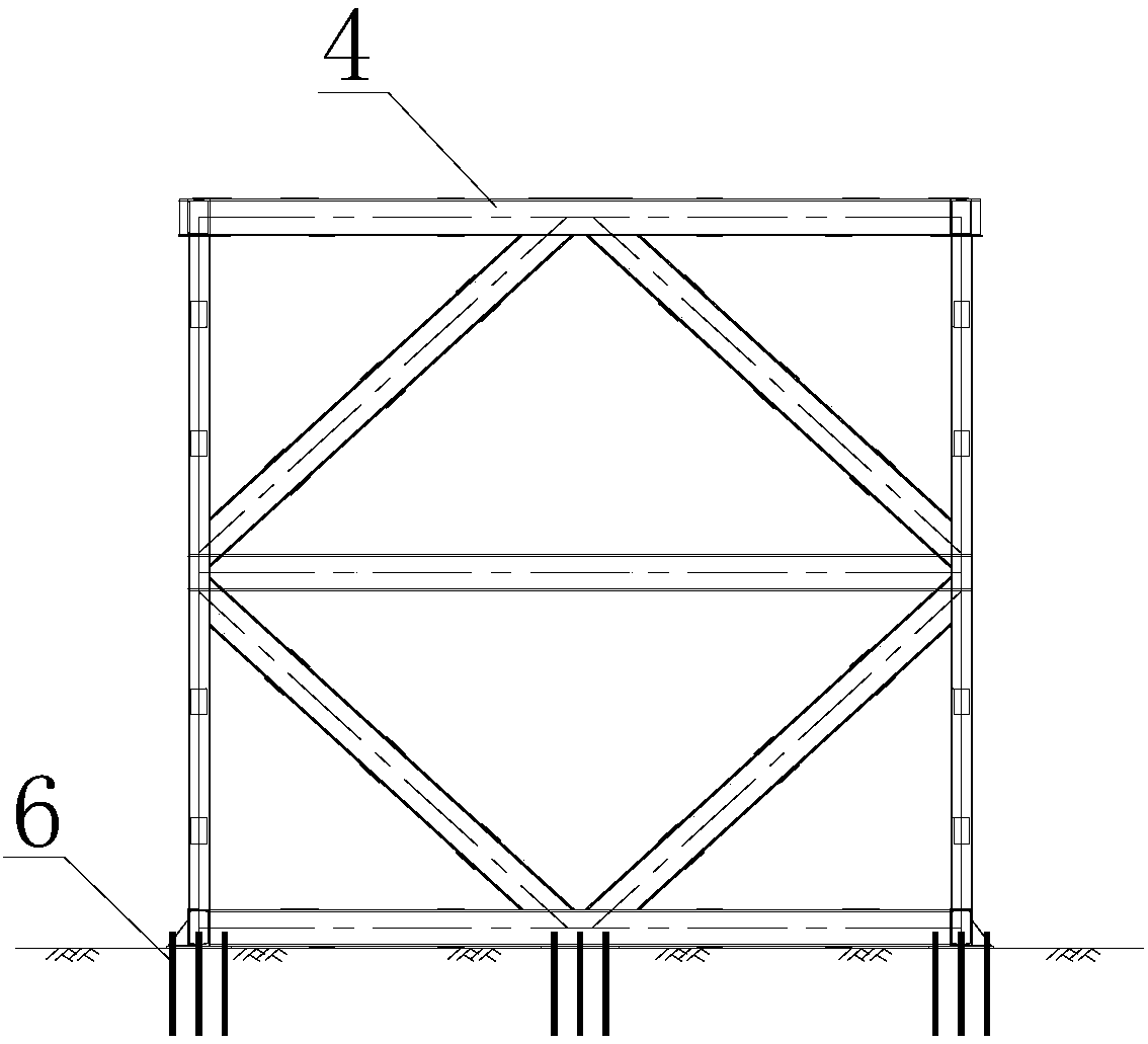 Steel casing installation device and installation method at complex terrains