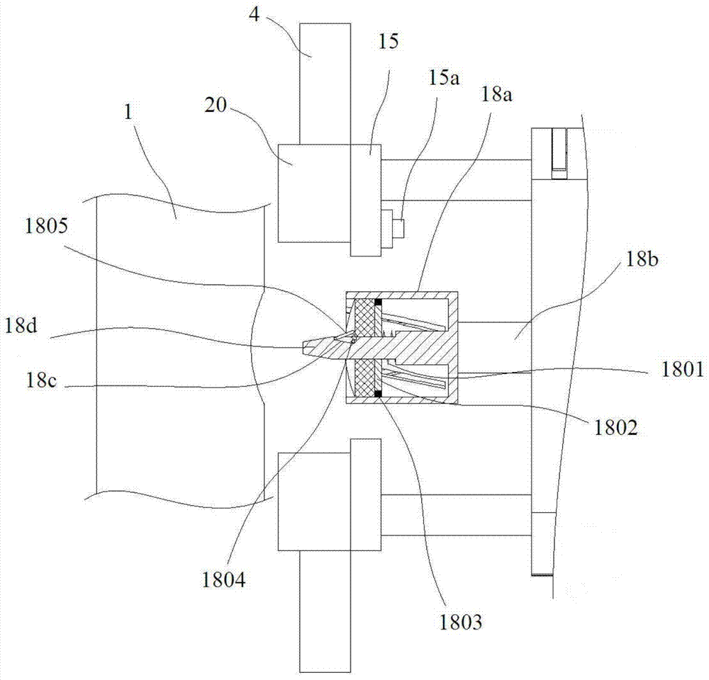 A three-way pipe welding device