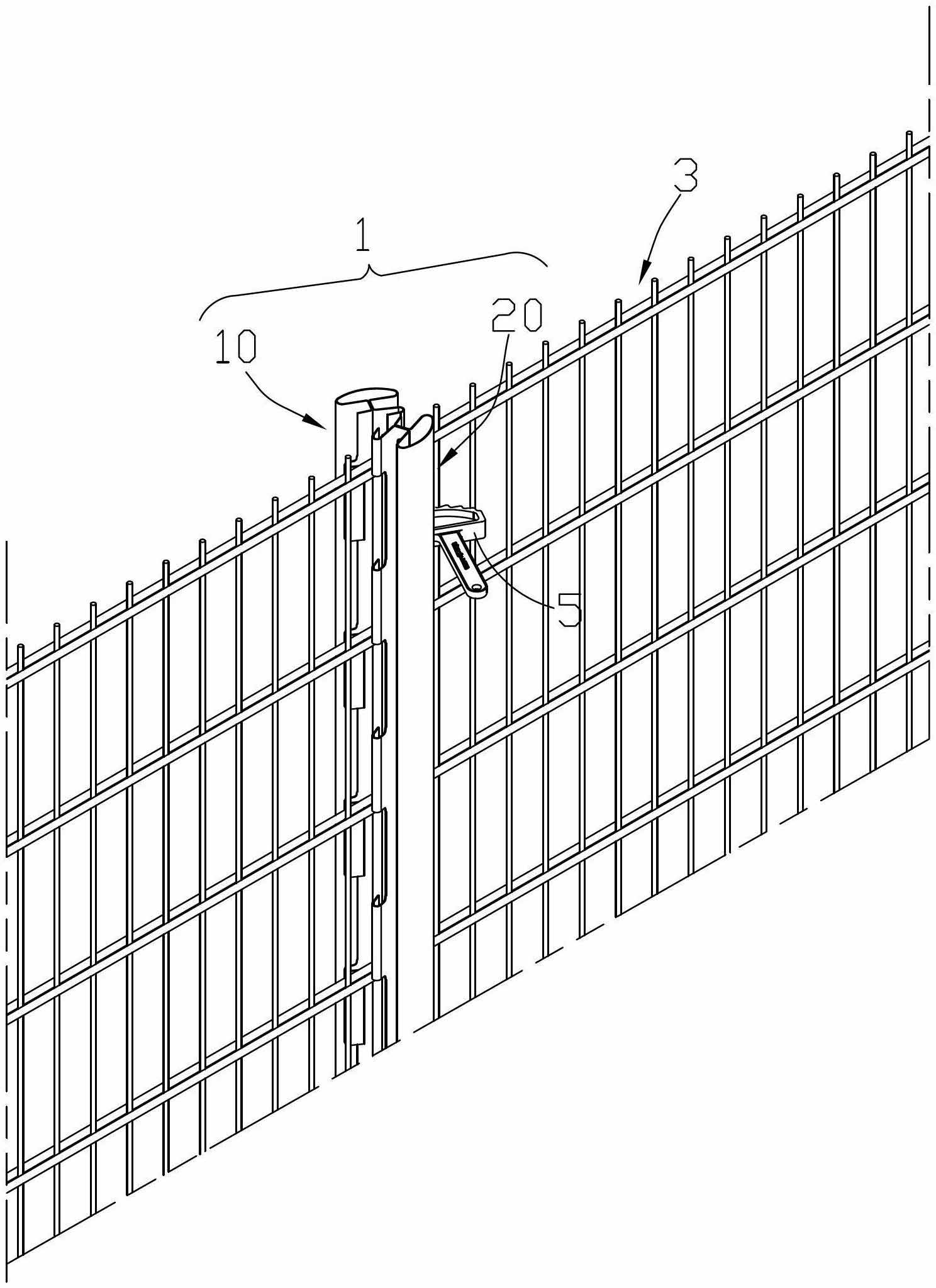 Fence and end fixing method thereof