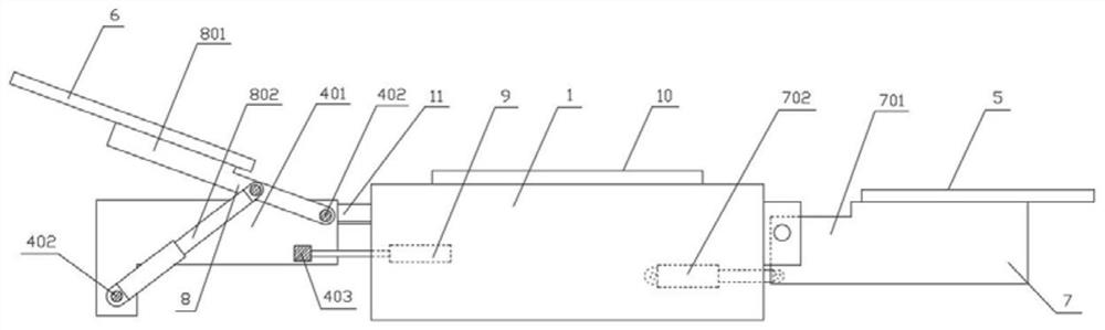 Crane main beam box splicing and assembling device