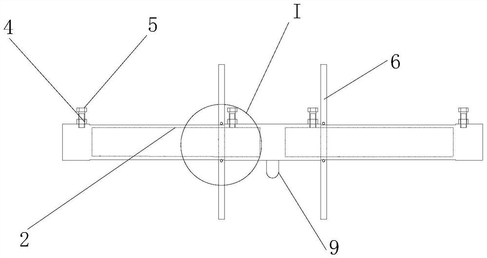 Device for detecting coaxiality of offshore riser clamp