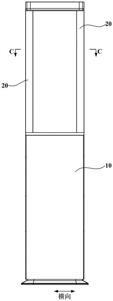 Vertical air conditioner indoor unit