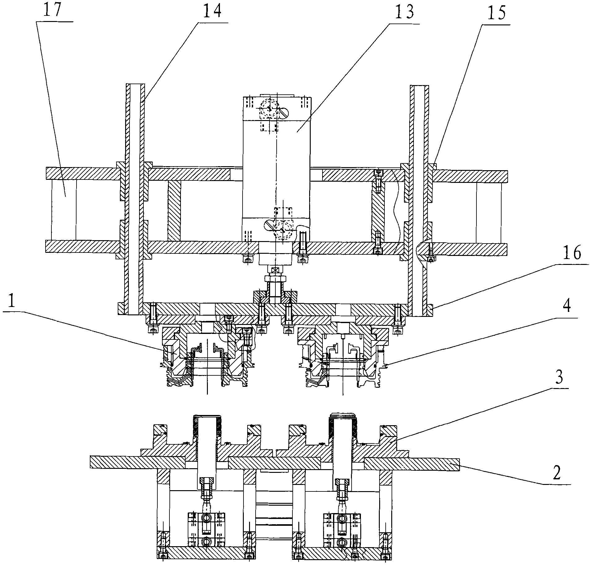 Sealing structure of automatic transmission clutch shell sealing tester