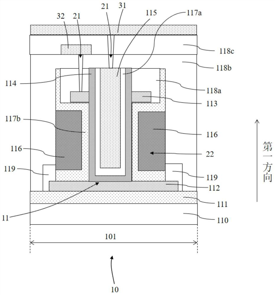 Dynamic memory, manufacturing method and read-write method thereof, electronic equipment and memory circuit