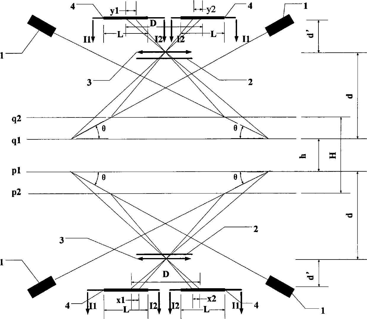 Method for measuring thickness of wire-shaped narrowband filtering PSD thermal radiation plate