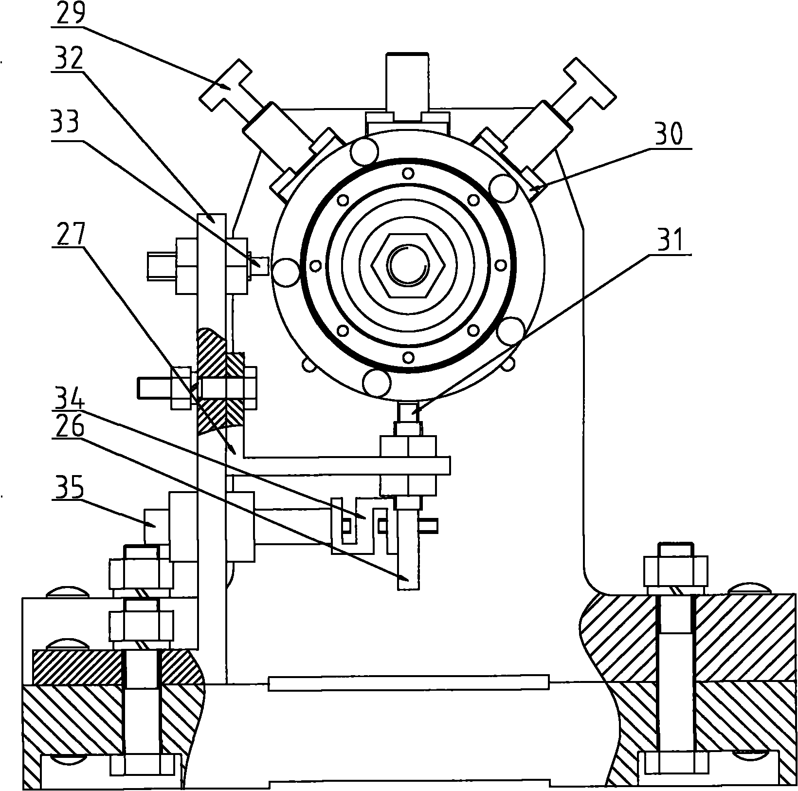 Test device for testing performance of compliant foil gas journal bearing