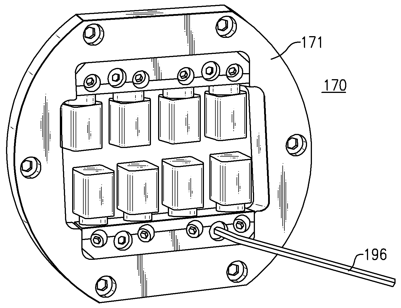 Addressable matrices/cluster blanks for dental cad/cam systems and optimization thereof