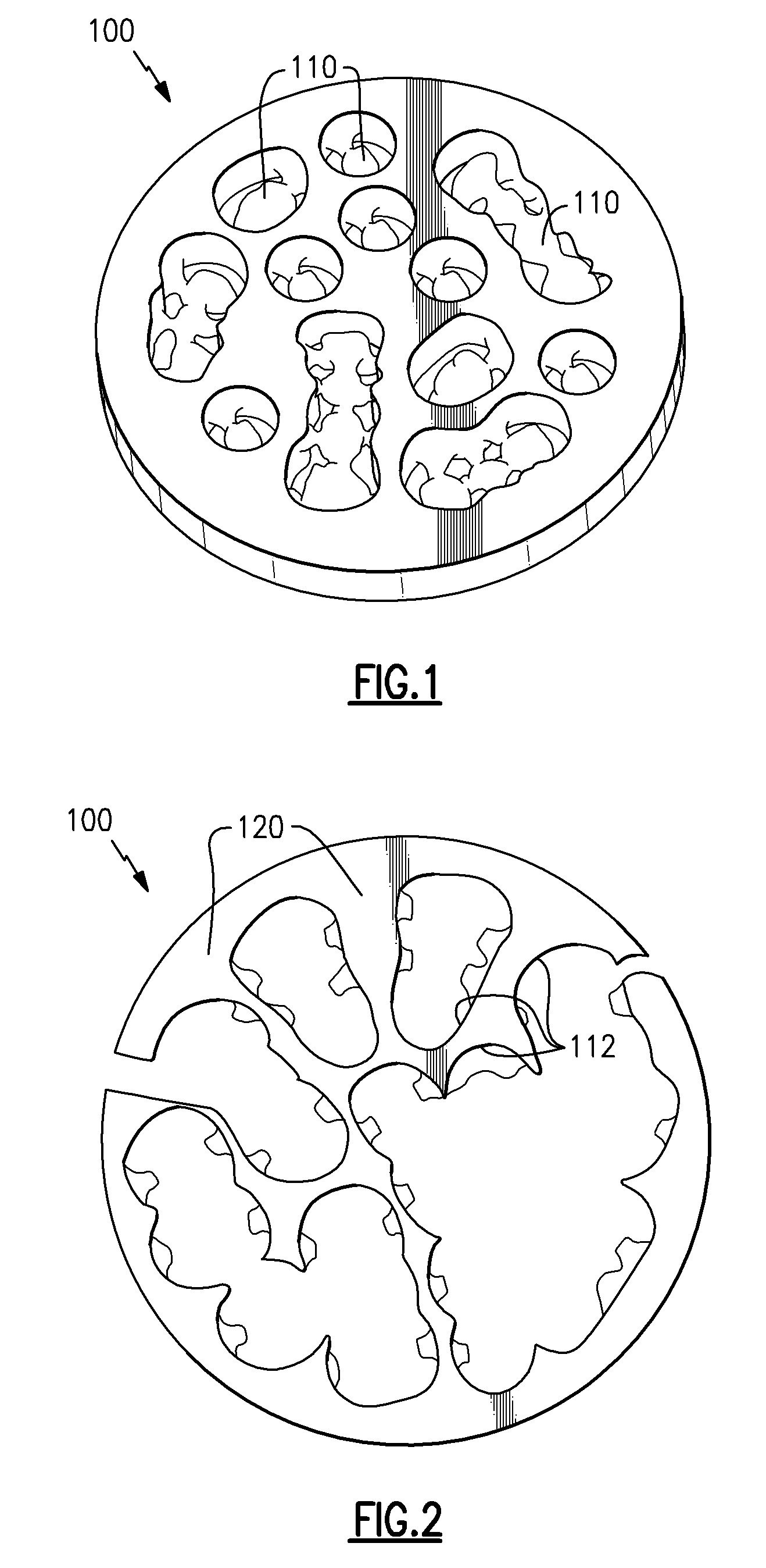 Addressable matrices/cluster blanks for dental cad/cam systems and optimization thereof