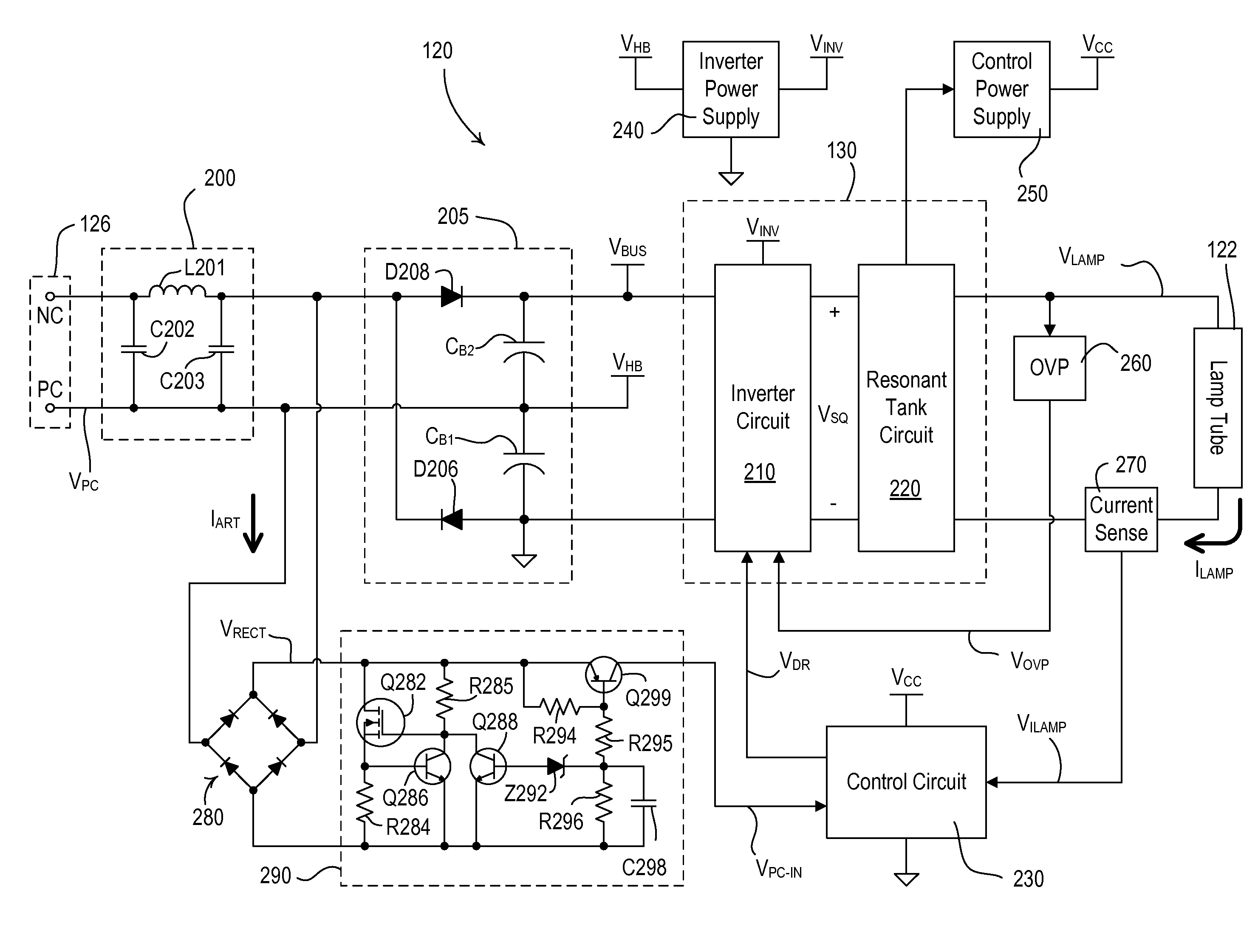 Dimmable screw-in compact fluorescent lamp having integral electronic ballast circuit