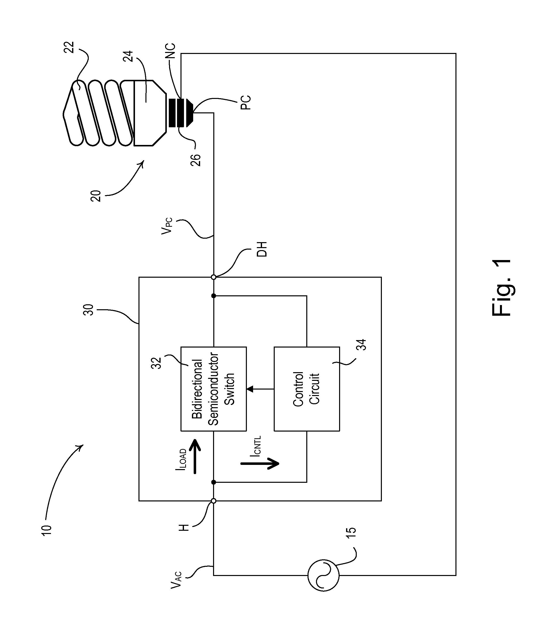 Dimmable screw-in compact fluorescent lamp having integral electronic ballast circuit