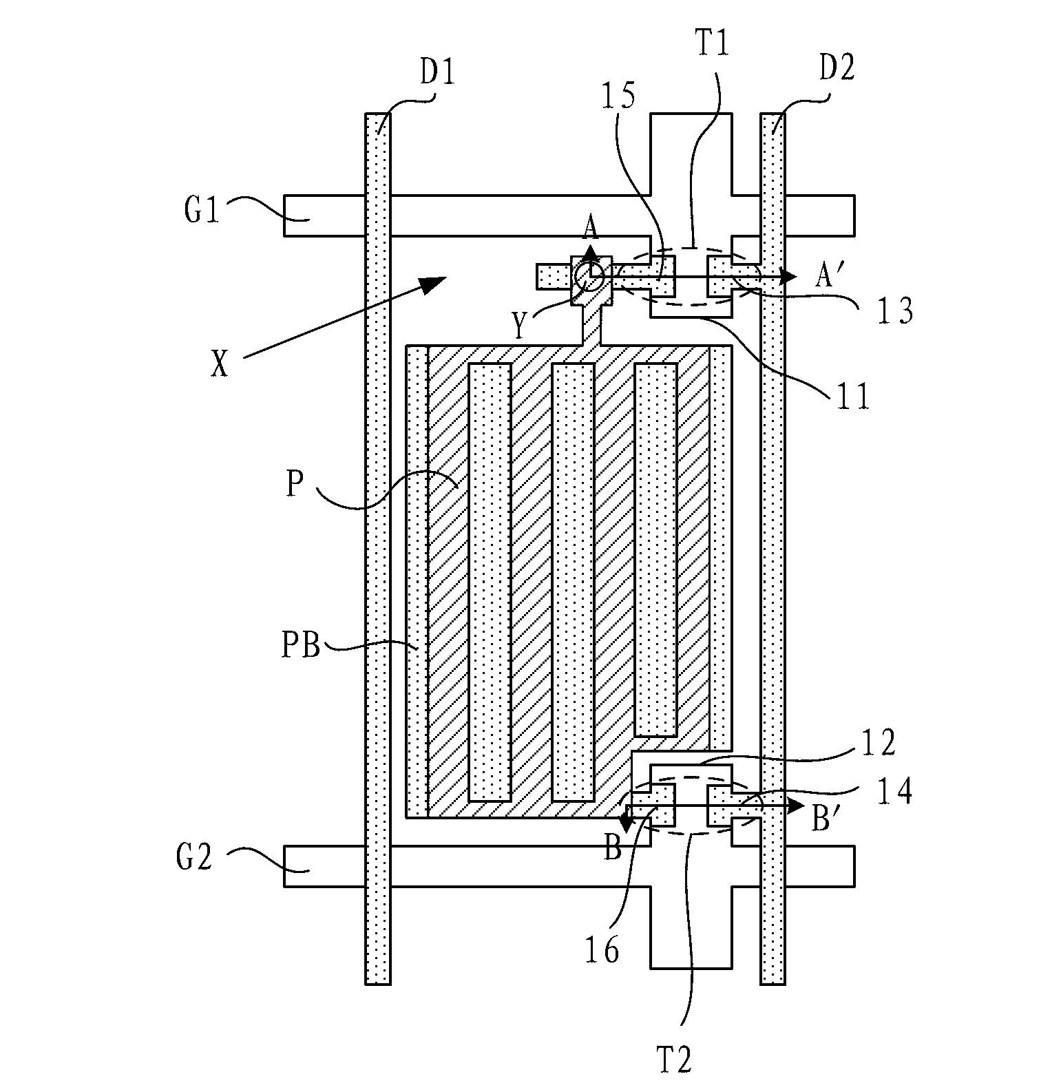 Pixel unit, array substrate, liquid crystal display panel, device and driving method