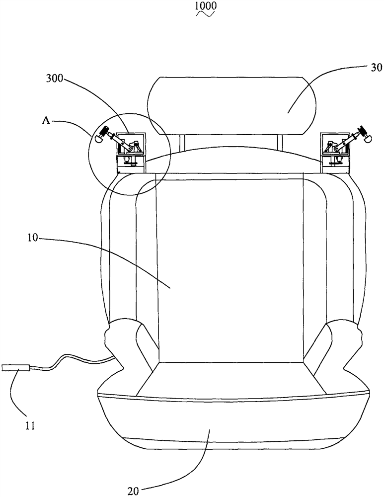 Automobile seat with knocking massage function