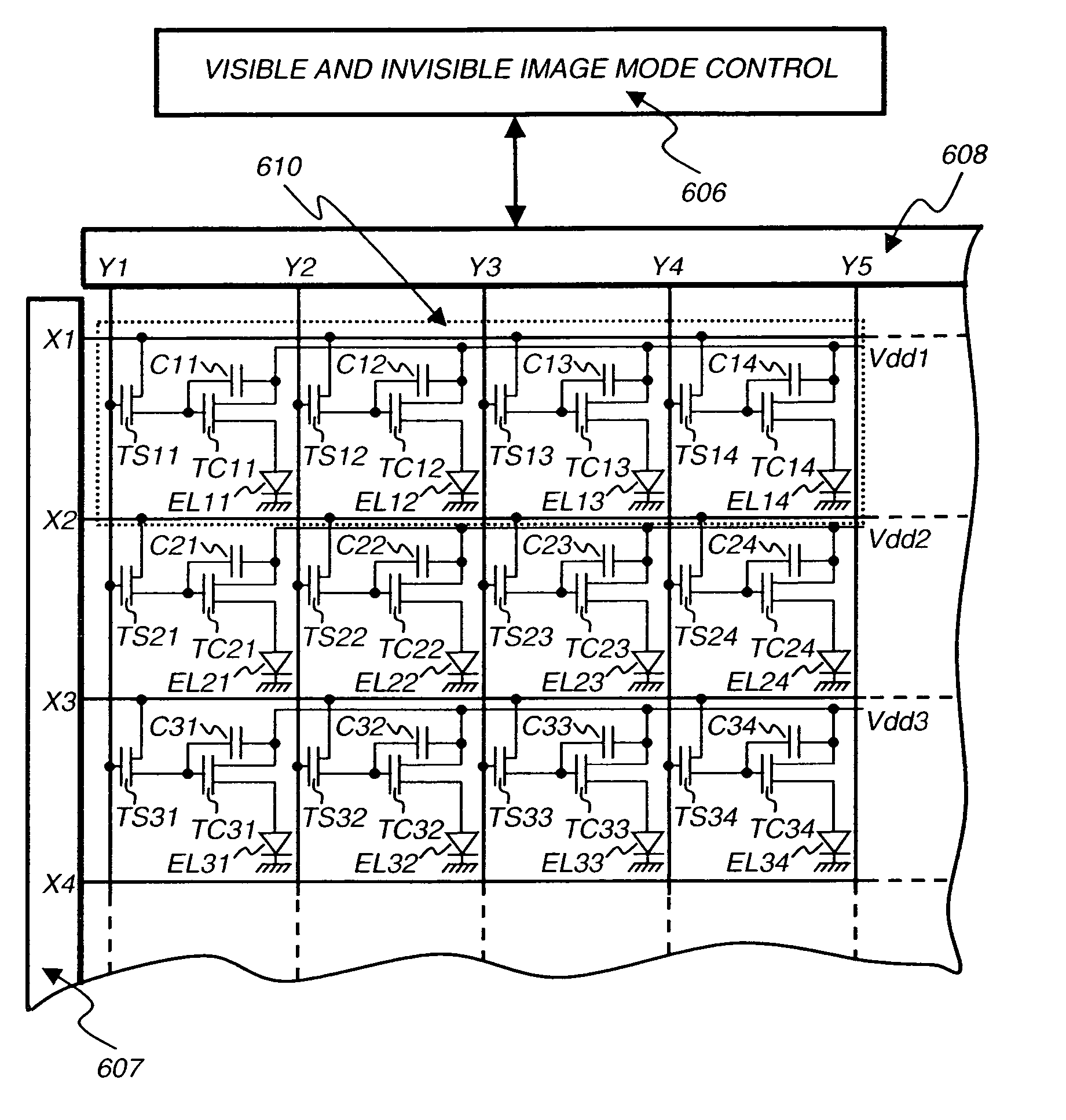 Visible and invisible image display