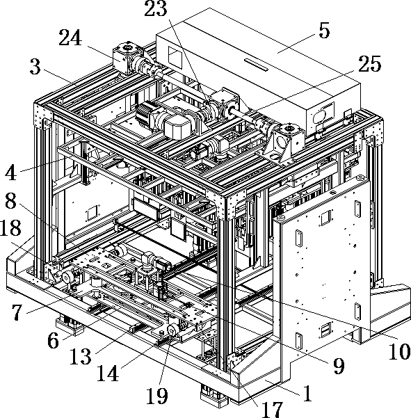 Lithium battery carrying structure suitable for stacking machine