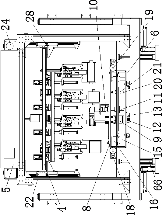 Lithium battery carrying structure suitable for stacking machine