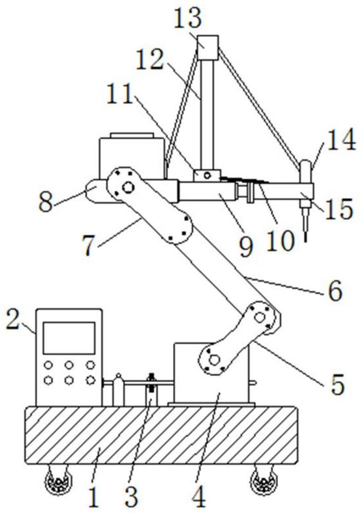 Industrial robot with built-in PLC