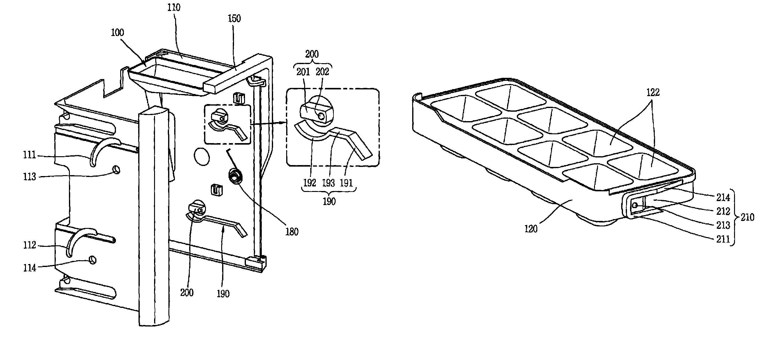 Ice making apparatus for refrigerator