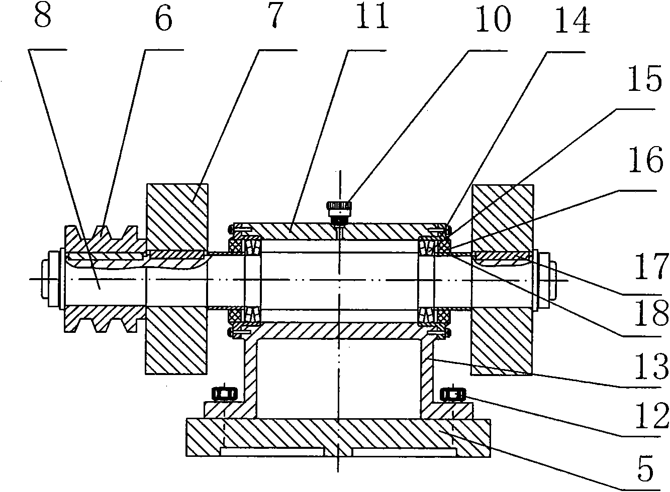 Rolling type centrifugal casting machine