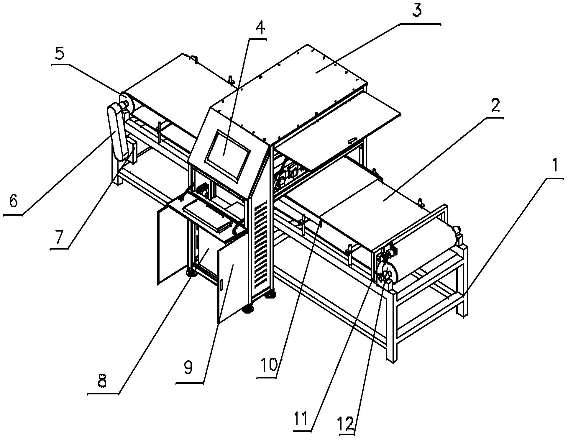 Nondestructive ceramic detection device and detection method thereof