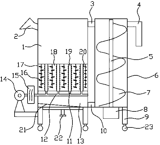 Multifunctional paddy drying device