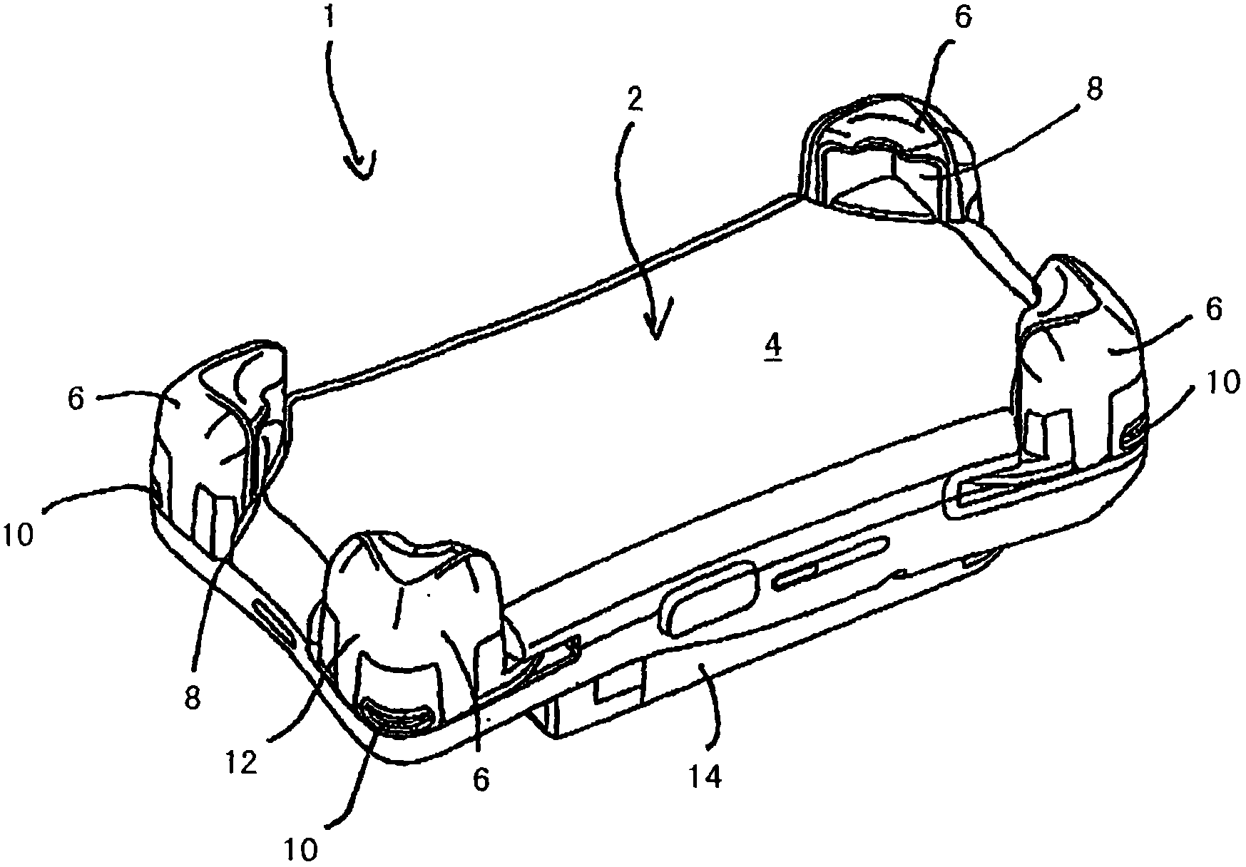 Retaining device for mobile telephone