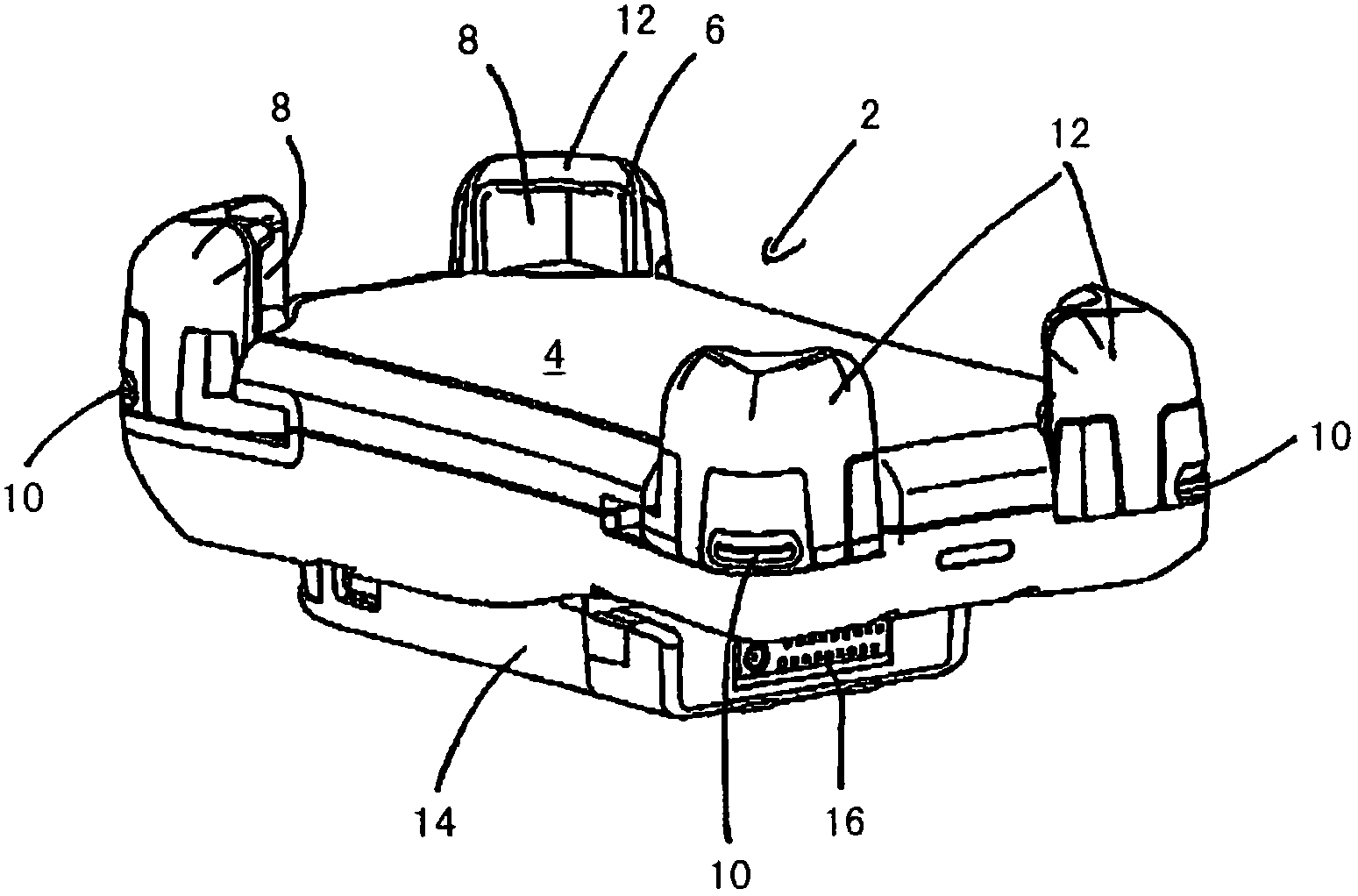 Retaining device for mobile telephone