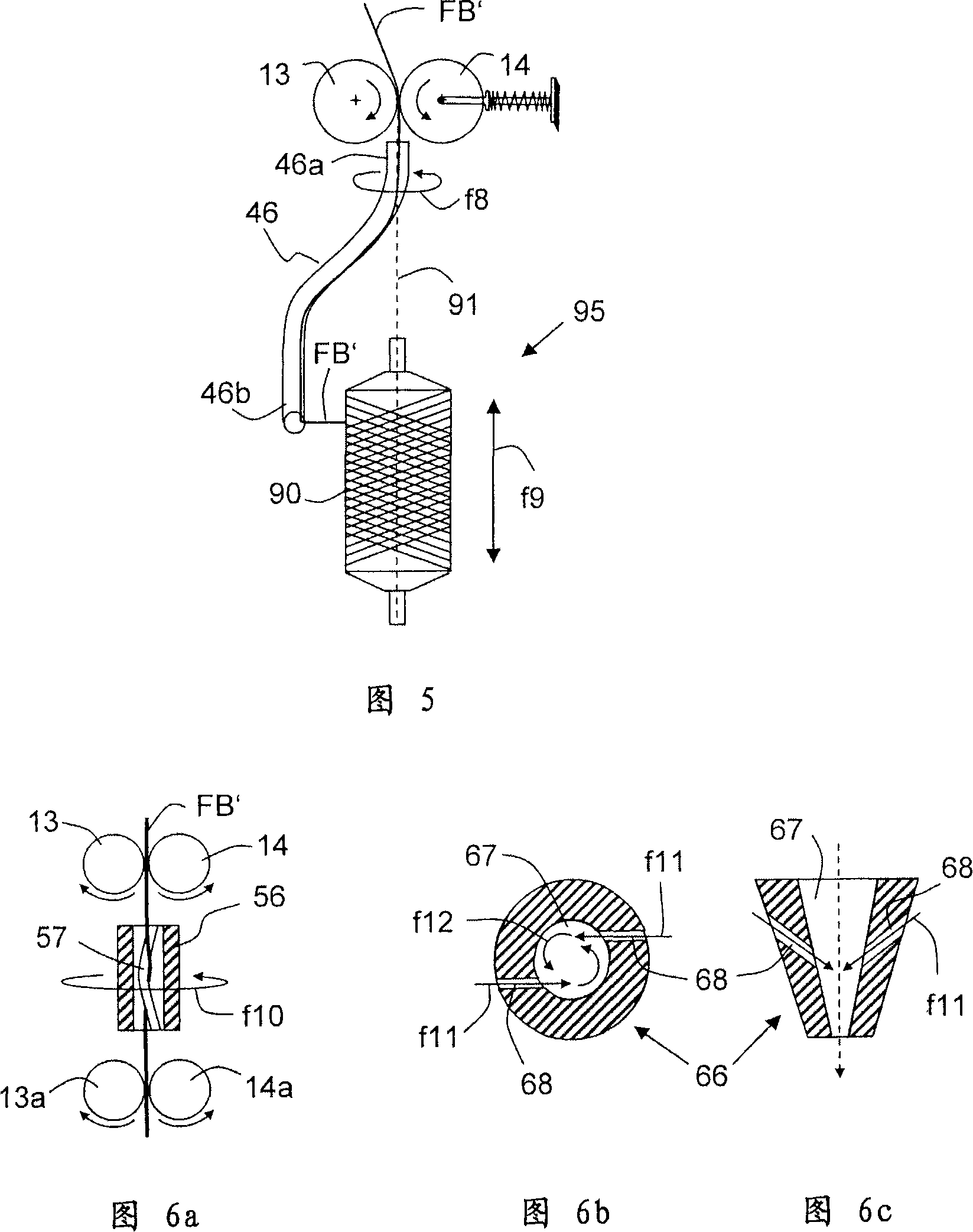 Flyerless spinning method and device with a drawing unit