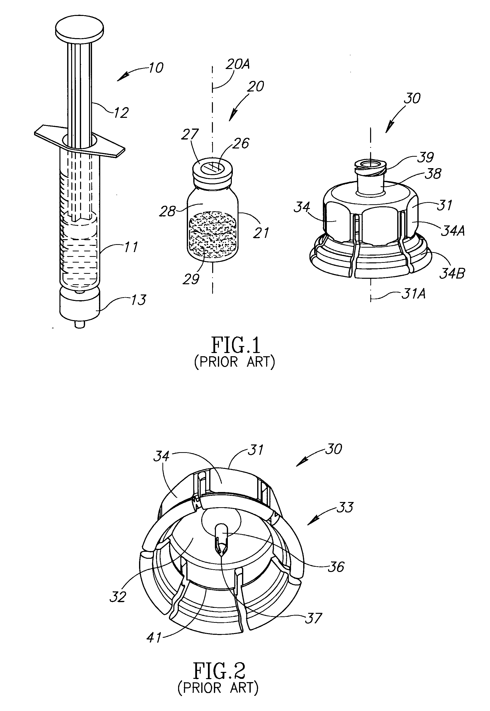 Fluid transfer devices with sealing arrangement