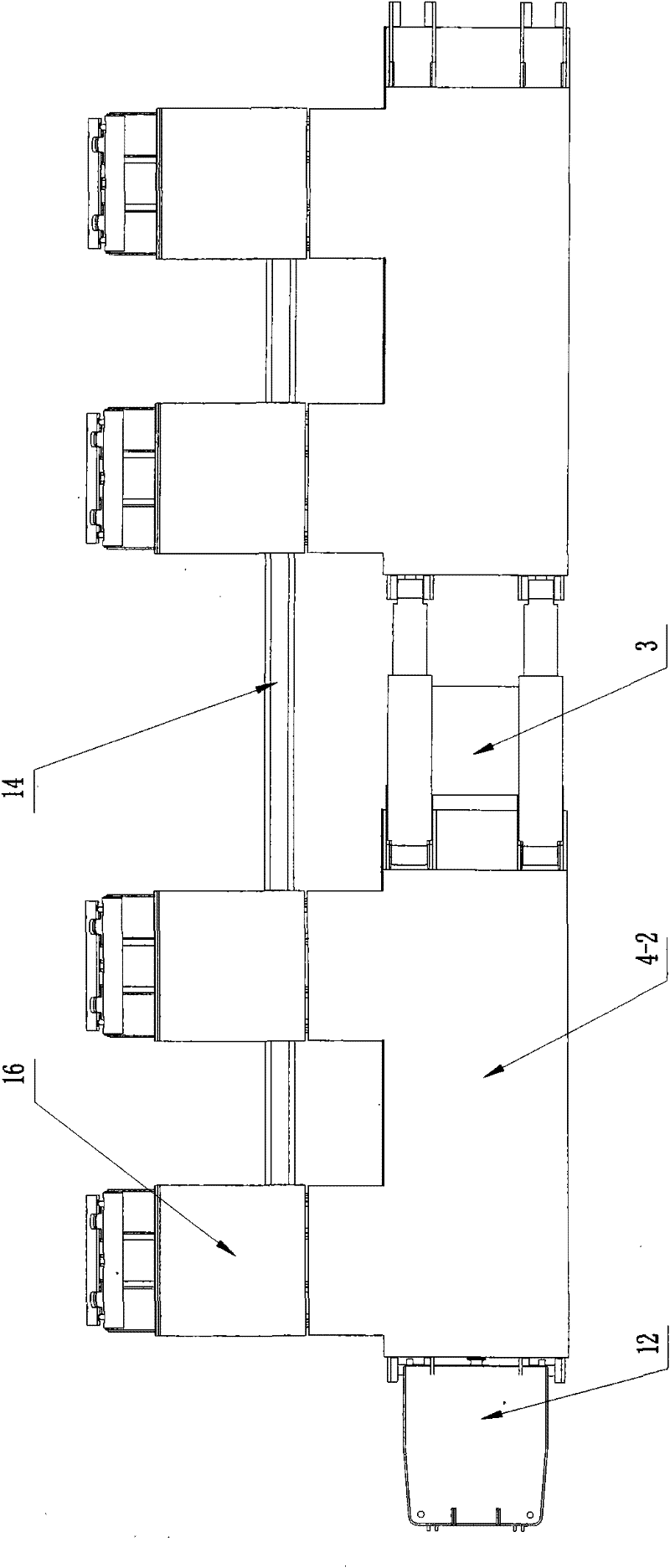 Advance support bracket set special for conveyor gateway on fully-mechanized coal mining working surface