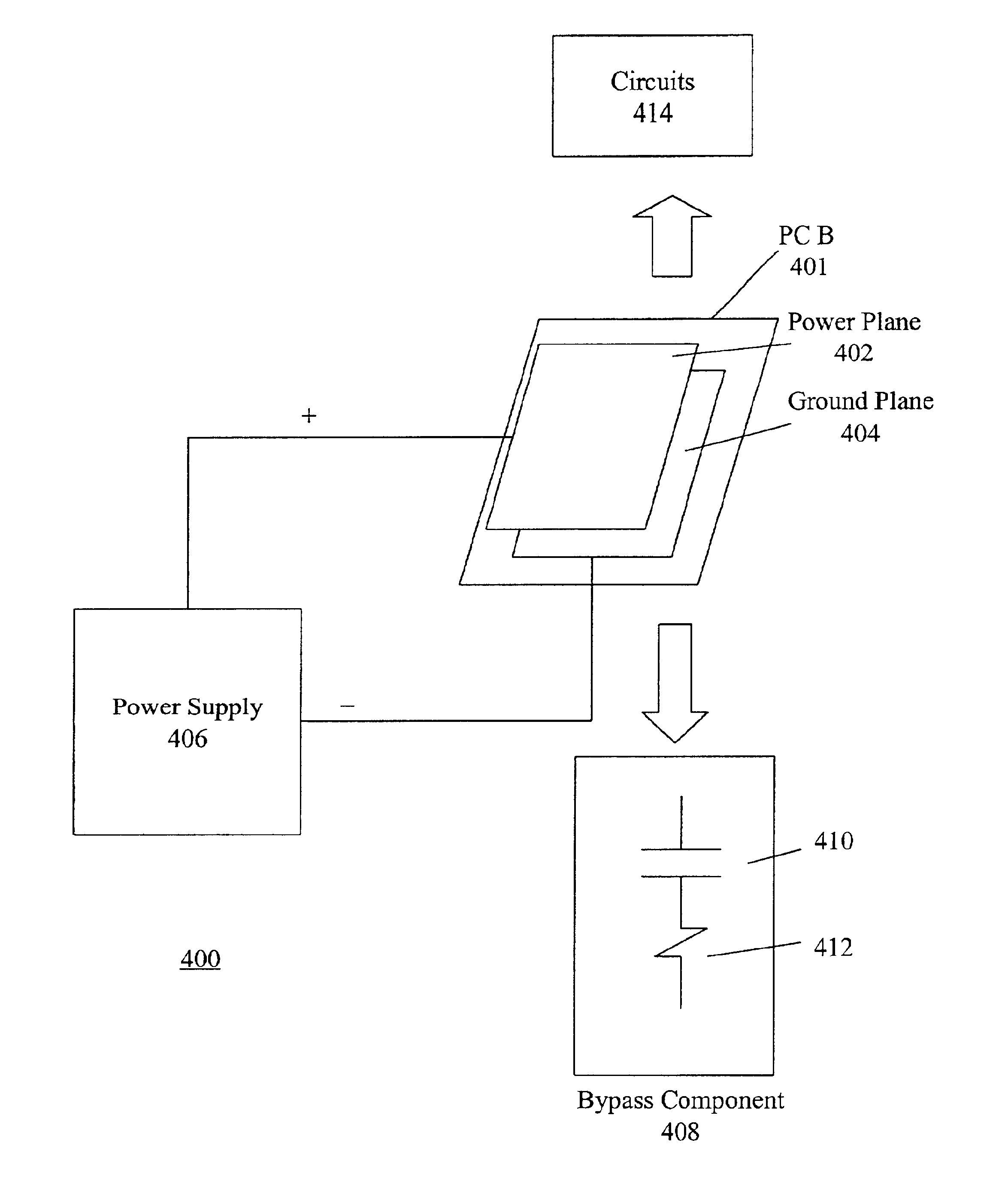 Method and apparatus to attenuate power plane noise on a printed circuit board using high ESR capacitors