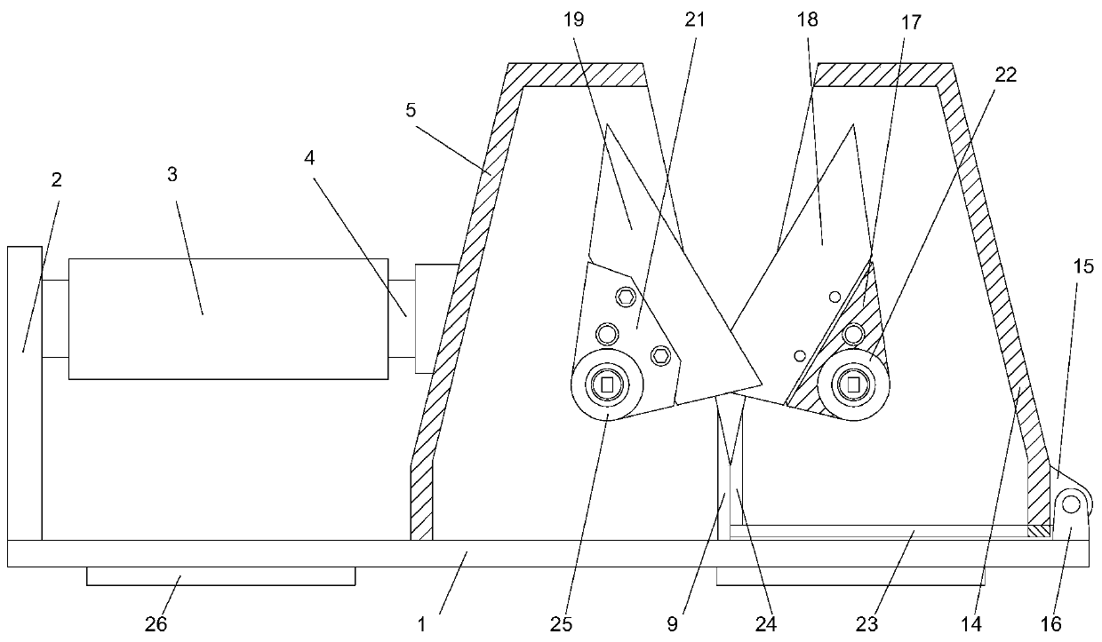 A high-efficiency tool grinding device that is easy to disassemble and clean