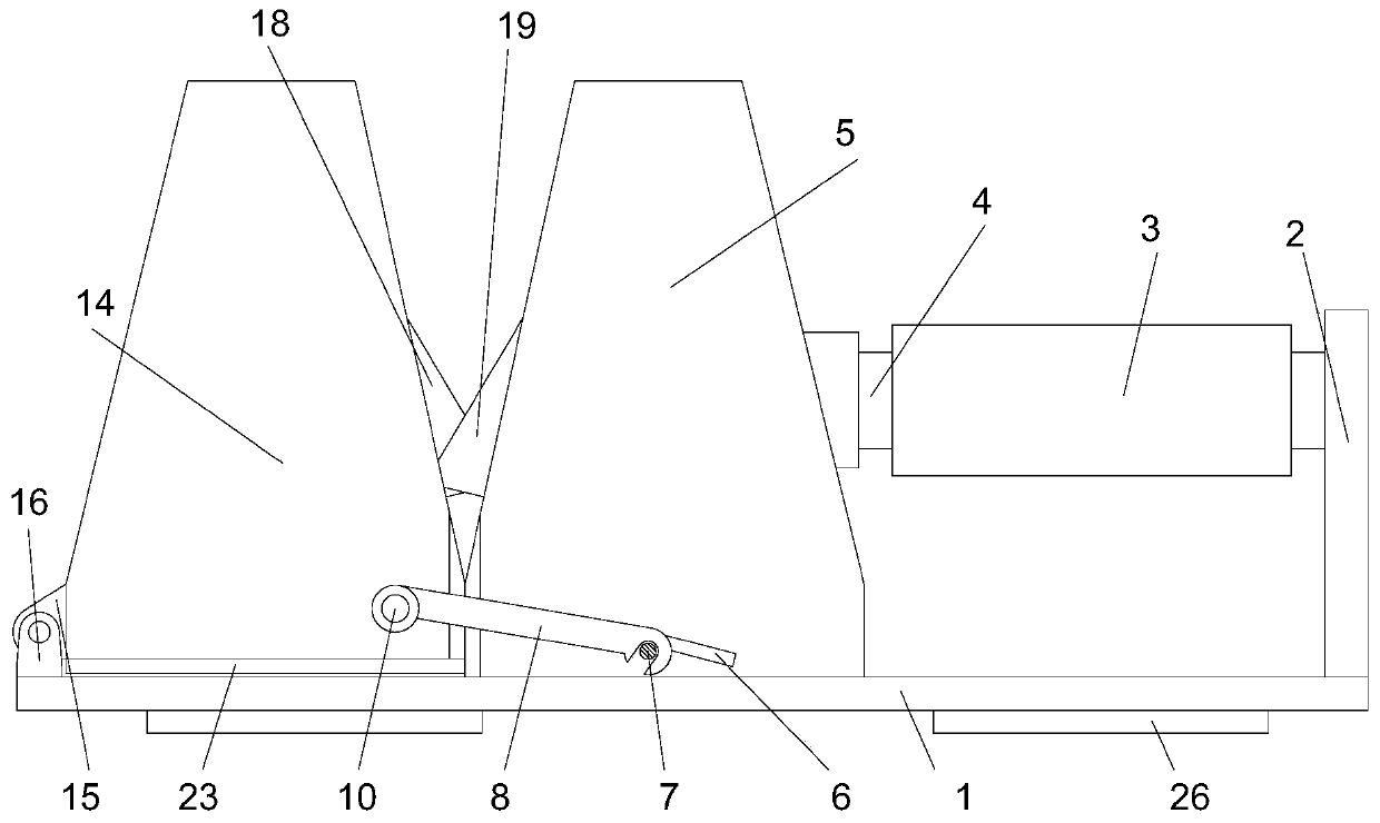 A high-efficiency tool grinding device that is easy to disassemble and clean