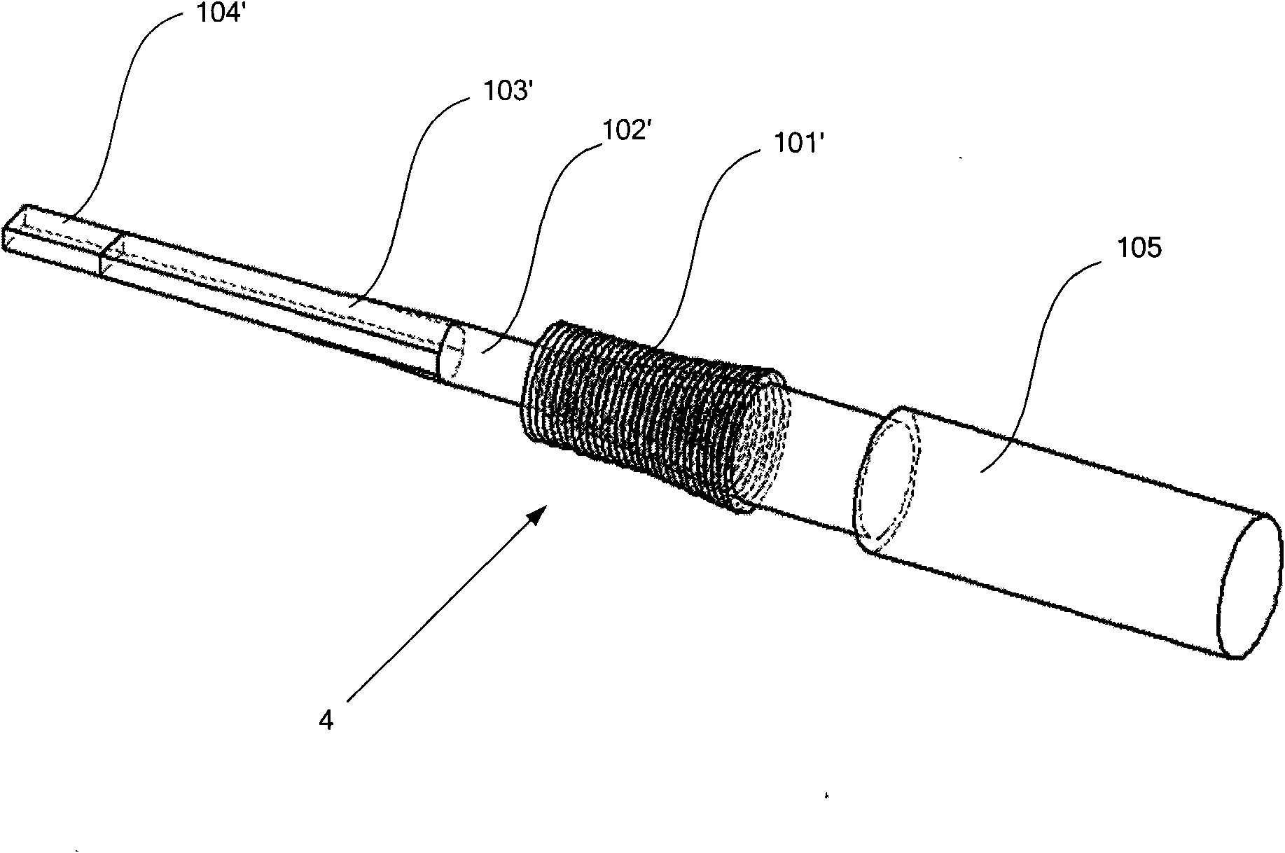 Millimeter wave rectangular-circular transition integrated corrugated horn antenna and processing method