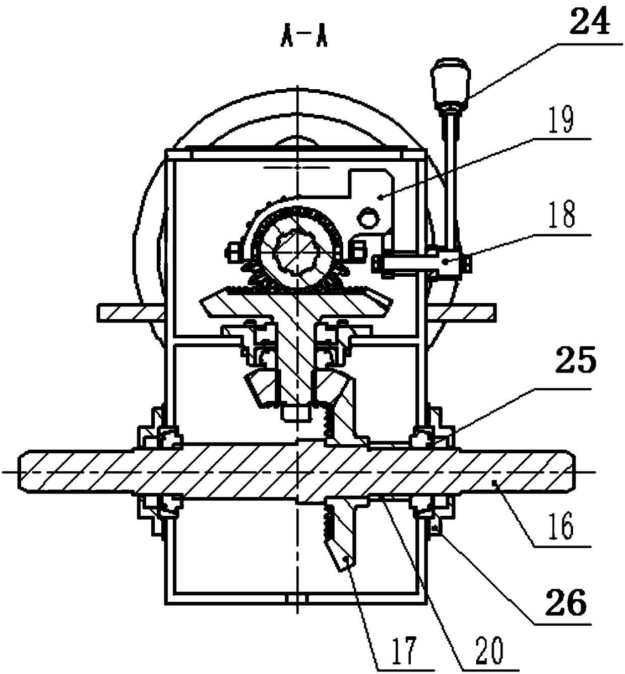 Power rotation-angle output case capable of achieving positive and negative rotation