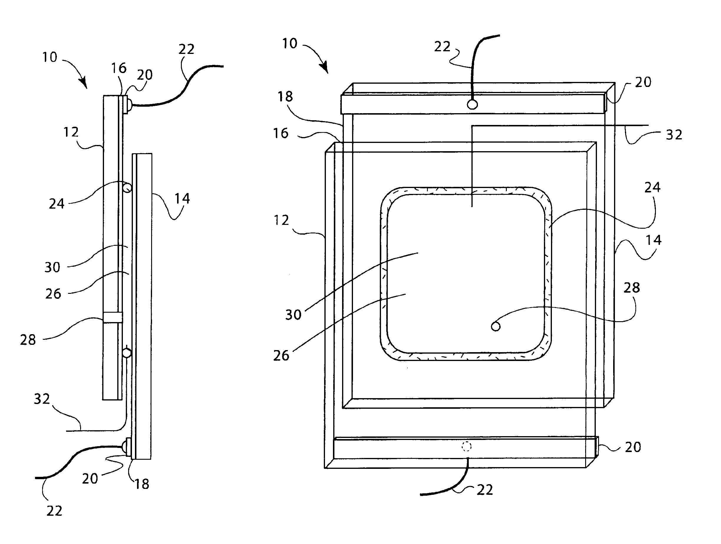 Durable electrooptic devices comprising ionic liquids