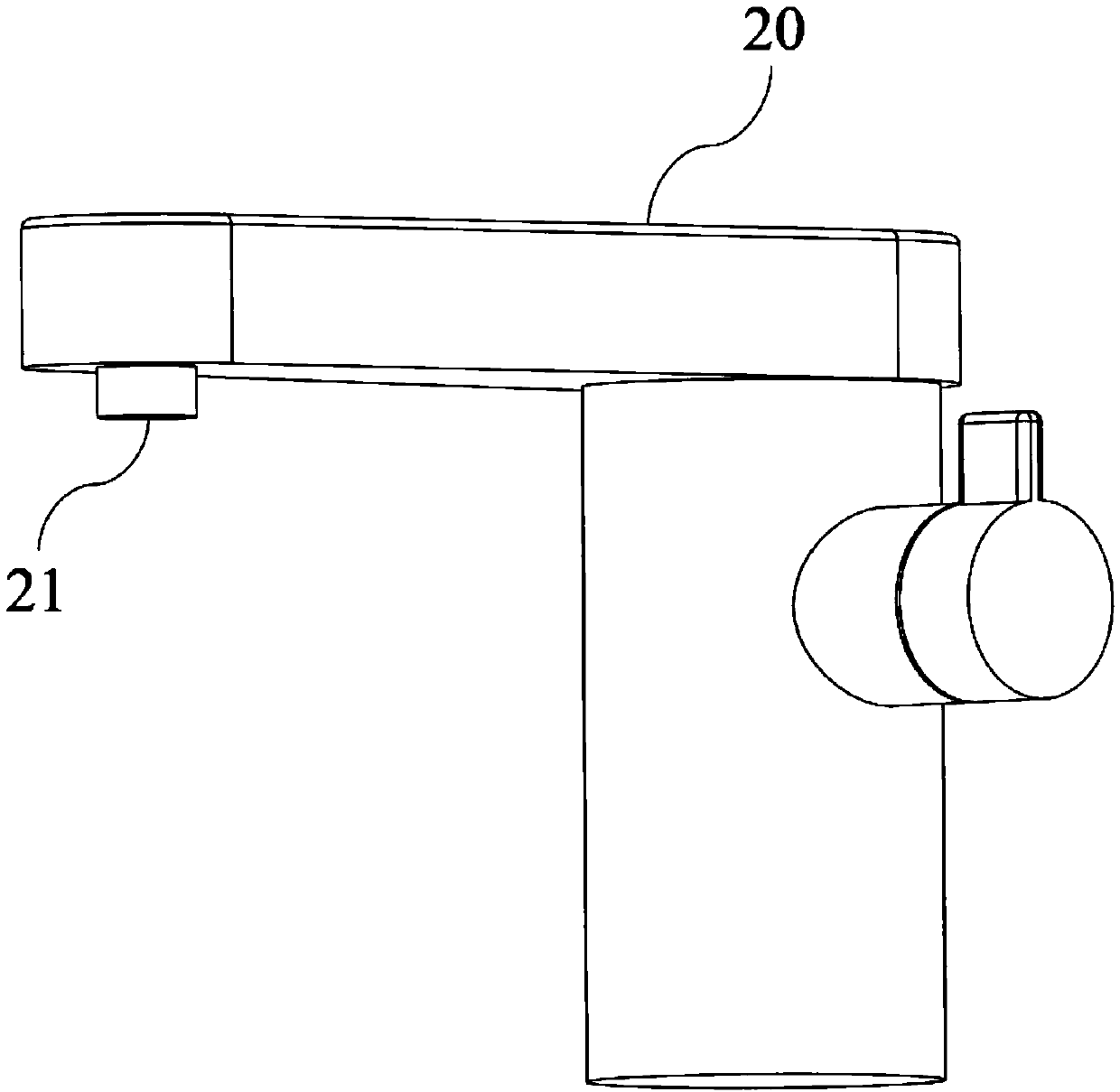 Direct connection type quick refrigerating device for water faucet and assembly thereof