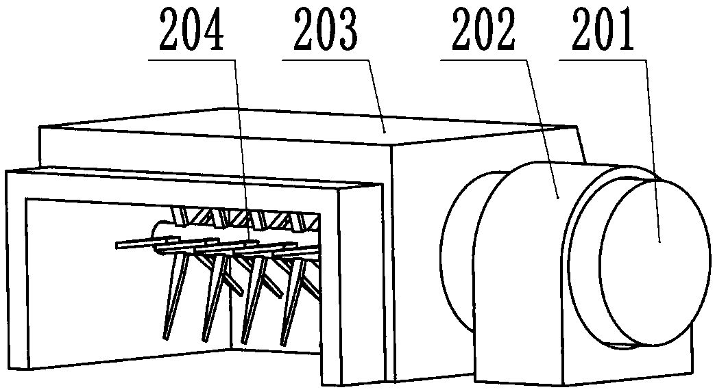 Fallen leaf collecting and treating device