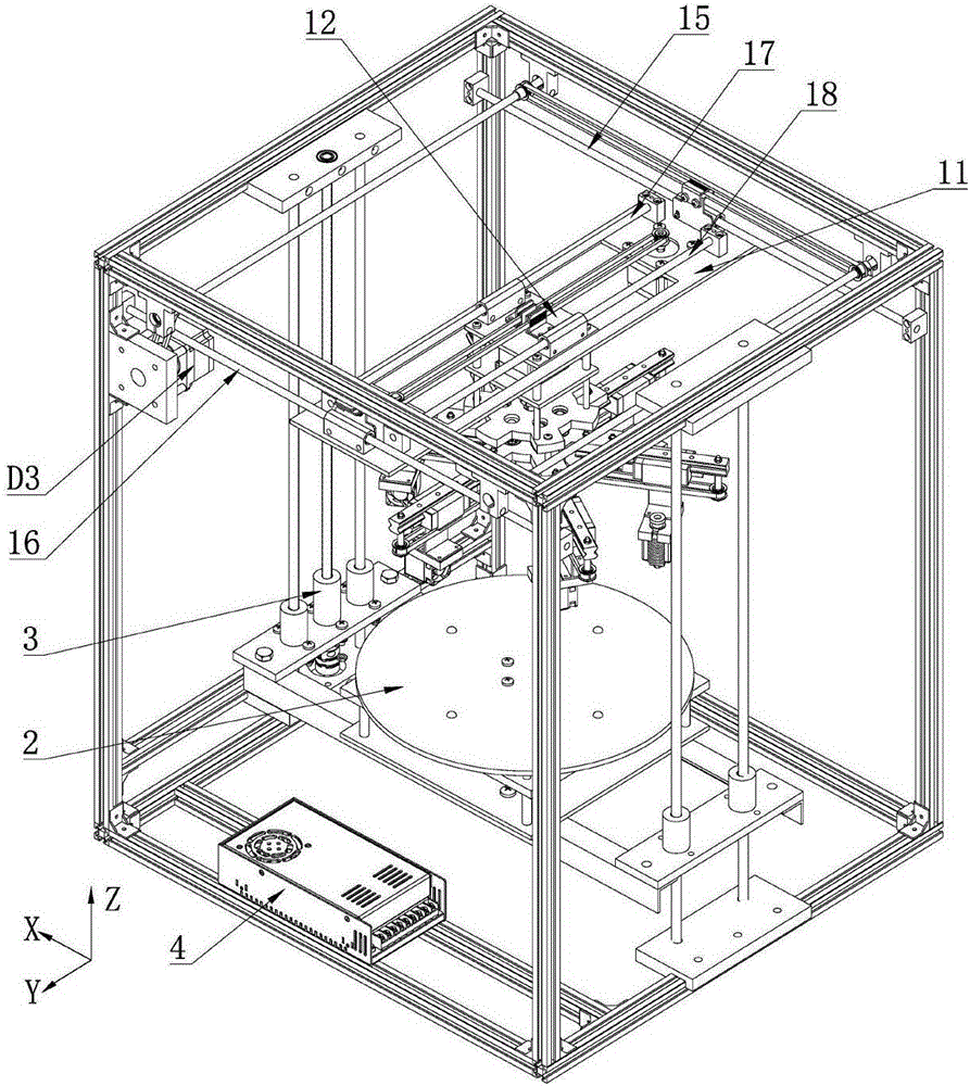 Multi-nozzle 3D printer and printing method