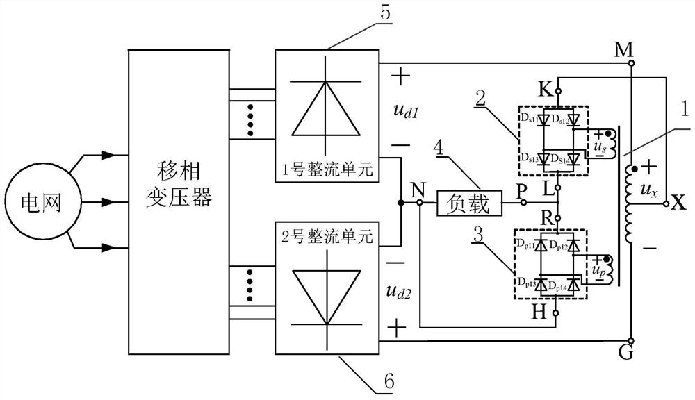 A Series-Parallel Composite Pulse Multiplication Circuit Applied to the DC Side of the Rectifier