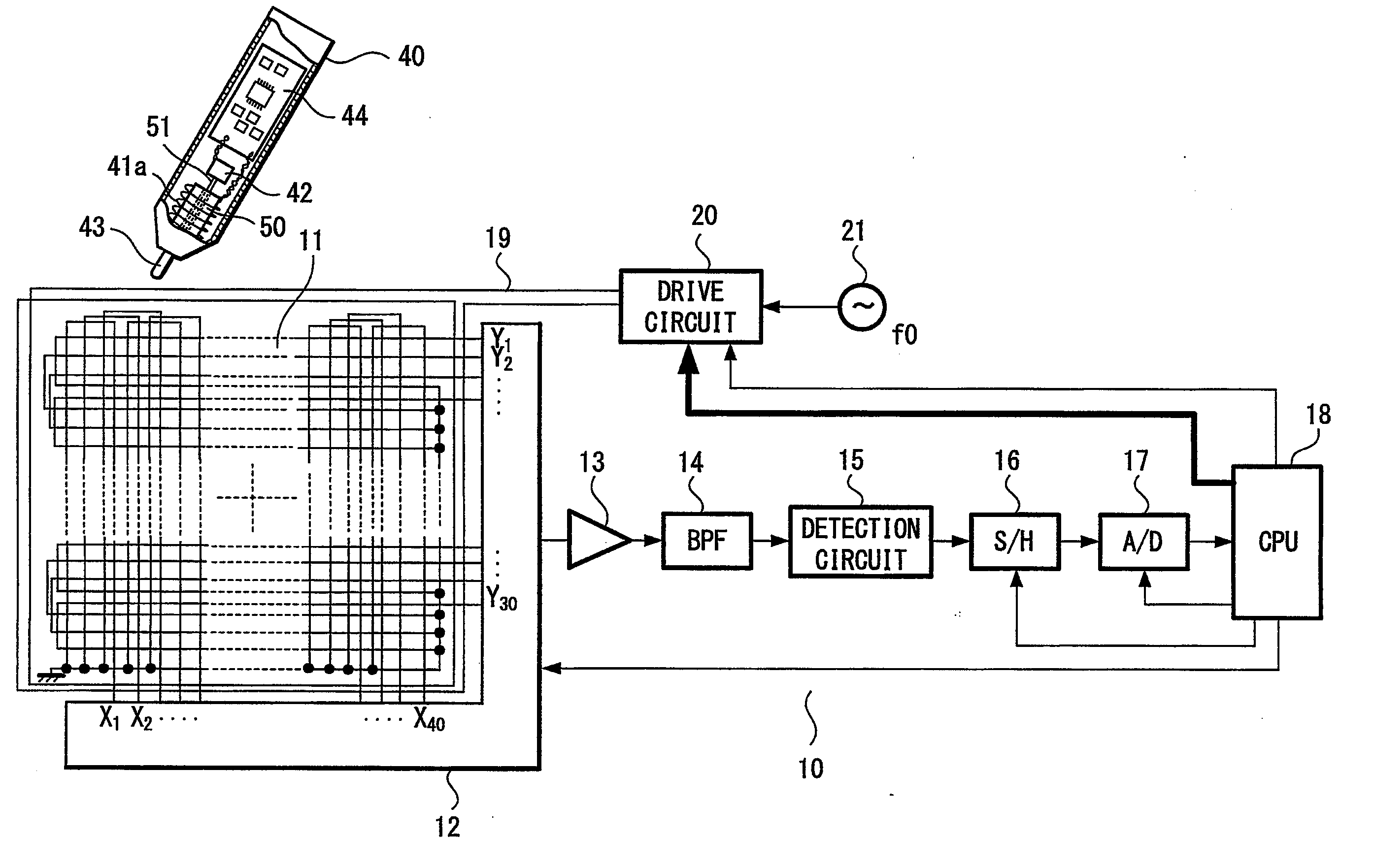 Position detecting device and position detecting method