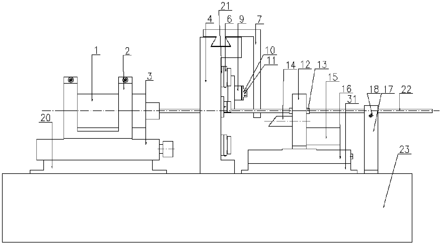 Micro longitudinal cutting turning machine