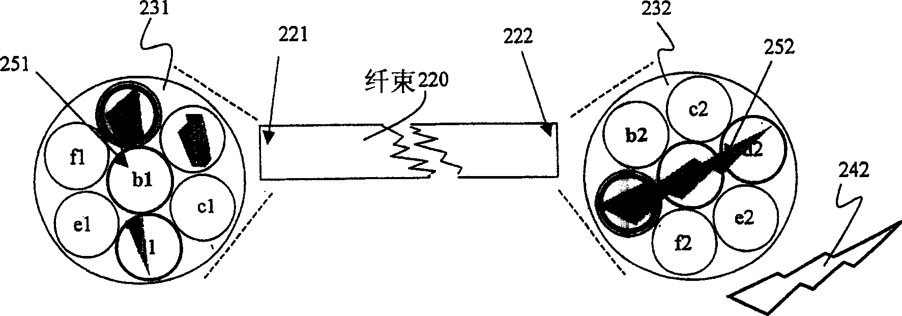 Non-coherent fiber optic apparatus and imaging method