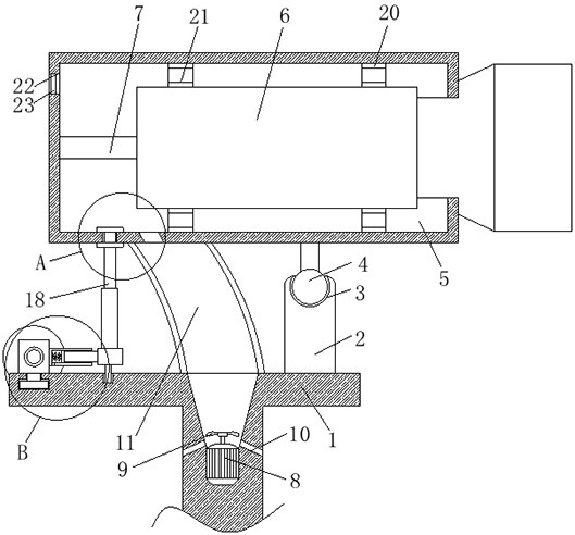 A bullet camera with heat dissipation function