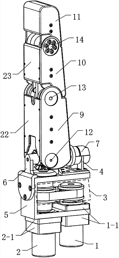 Finger structure of skillful hand of fruit picking robot