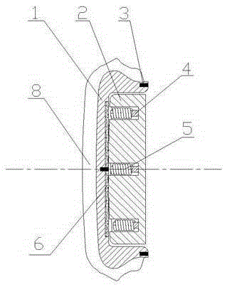 Tire electromagnetic induction vulcanization device