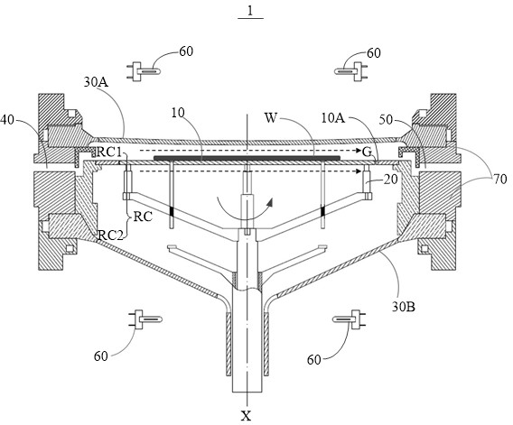 Susceptor, device and method for epitaxial growth of silicon wafer