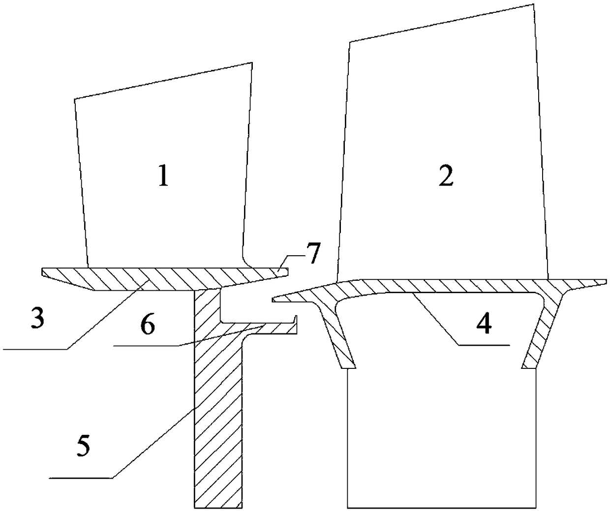 Rim sealing structure comprising wave-shaped hollows and turbine using rim sealing structure